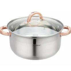 Garnek do gotowania na parze 2.5 l parowar 18 cm stalowy 3 elementy Klausberg KB 7725