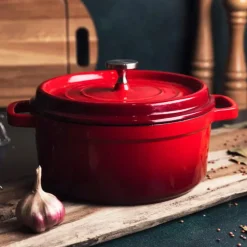 Garnek żeliwny emaliowany Florina Hierro 3.5L cieżki na indukcję