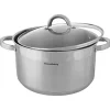 Garnek Klausberg KB 7126 gaz Indukcja 6 L stalowy z pokrywką