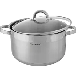 Garnek Klausberg KB 7126 gaz Indukcja 6 L stalowy z pokrywką