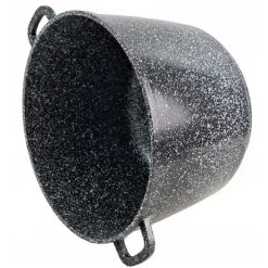 Garnek marmurowy z pokrywką Elitehoff E 7010 duży szary 6.5 L indukcja gaz