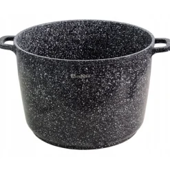 Garnek marmurowy z pokrywką Elitehoff E 7010 duży szary 6.5 L indukcja gaz