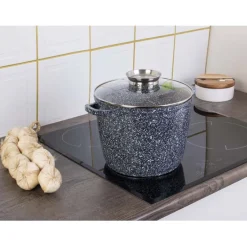 Garnek marmurowy z pokrywką Klausberg KB 7525 6.2L na indukcję 24 cm