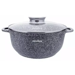 Garnek marmurowy z pokrywką Klausberg KB 7523 5.6L na indukcję 26 cm