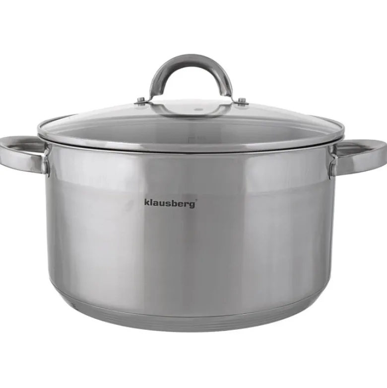 Garnek na indukcję Klausberg KB 7129 na gaz 11.5 L stalowy z pokrywką
