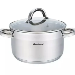 Garnek stalowy 20cm z pokrywką 3.5 L KB 7124 Klausberg