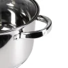 Garnek stalowy MG Home Verso Daily 22 cm 4,1 litra z pokrywką na indukcję
