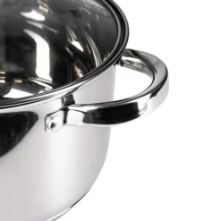 Garnek stalowy MG Home Verso Daily 22 cm 4,1 litra z pokrywką na indukcję