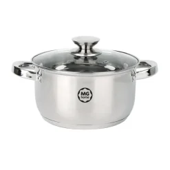 Garnek stalowy MG Home Verso Daily 22 cm 4,1 litra z pokrywką na indukcję