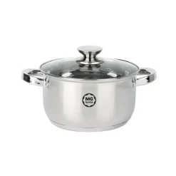 Garnek stalowy MG Home Verso Daily 18 cm 2,2 litra z pokrywką na indukcję