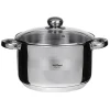 Garnek stalowy z pokrywką Hoffner HF 4463 3.4 L GAZ INDUKCJA