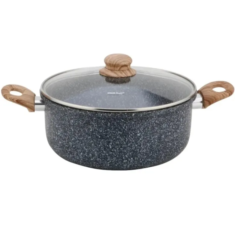 Garnek tradycyjny do smażenia frytek 24 cm z koszykiem stalowym i pokrywką 4L KingHoff