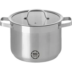 Garnek wysoki z pokrywką ze stali nierdzewnej 24 cm 7,5 l MG Home Professional