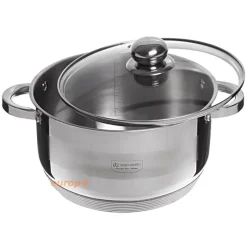 Garnek ze stali z pokrywką EliteHoff E-4007 7.7 L INDUKCJA