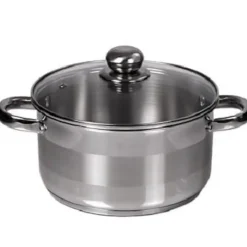 Garnek ze stali z pokrywką KingHoff KH 4331 6 L GAZ INDUKCJA