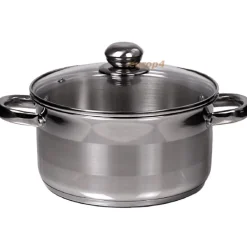 Garnek z pokrywką KingHoff KH 4326 1.0 L stalowy INDUKCJA