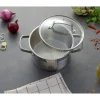 Garnek z pokrywką ze stali nierdzewnej 24 cm MG Home Professional
