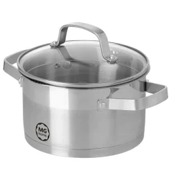 Garnek z pokrywką ze stali nierdzewnej 24 cm MG Home Professional