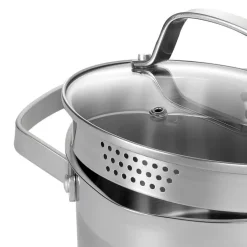 Garnek z pokrywką ze stali nierdzewnej 18 cm MG Home Professional