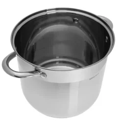 Garnki duże zestaw 3 wysokich garnków stalowych 26/28/30 cm KINGHoff KH 4312 Gaz Indukcja 11.1/13.5/16.2 litra