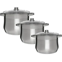 Garnki Klausberg KB 7178 Gaz Indukcja zestaw 3 garnków stalowych
