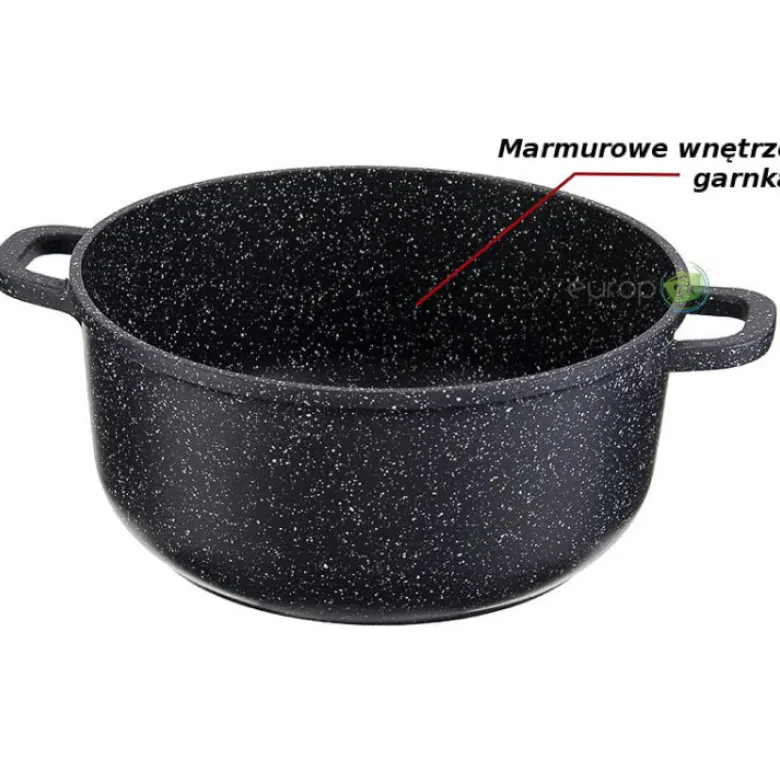 Garnki marmurowe Edenberg EB 8143 zestaw garnków, indukcja