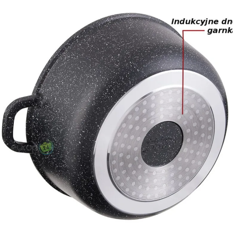 Garnki marmurowe Edenberg EB 8143 zestaw garnków, indukcja