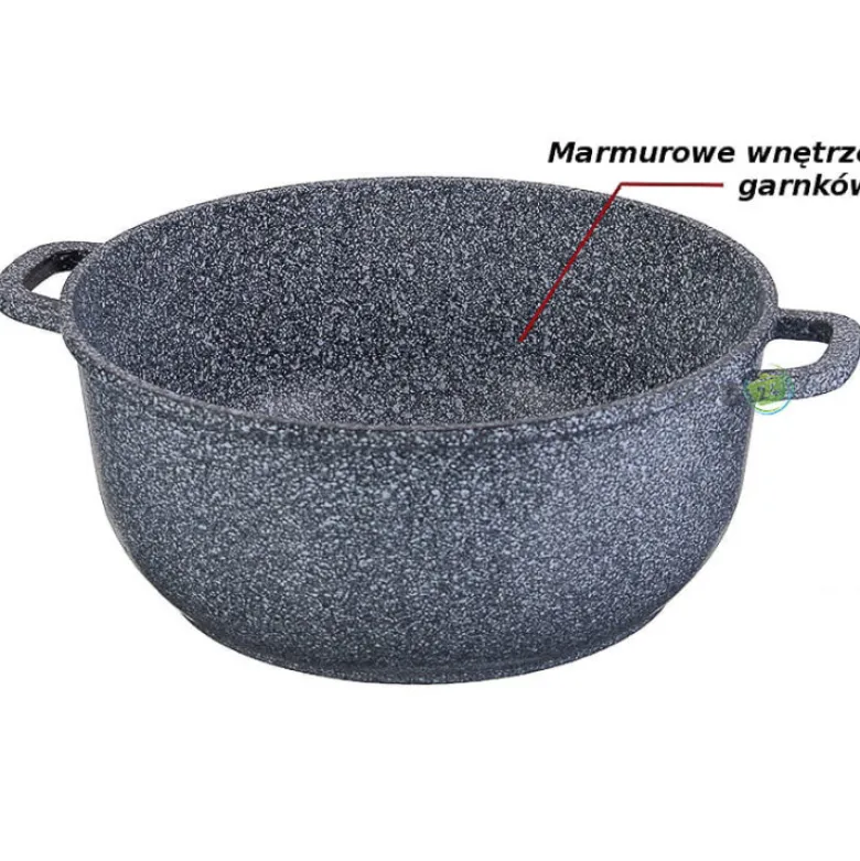 Garnki marmurowe Hoffman HF 7763 Zestaw garnków + rondel indukcja