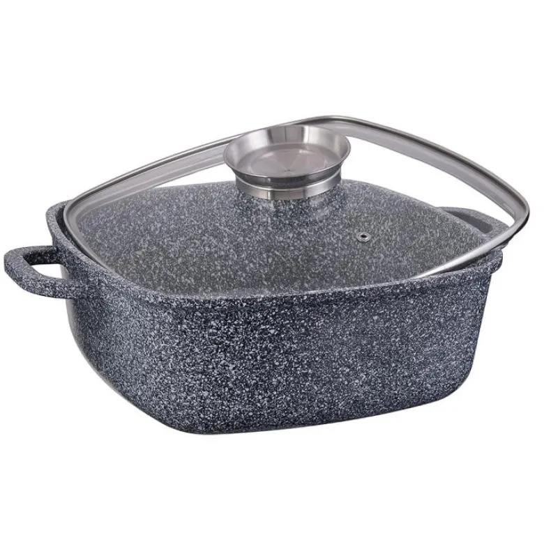 Garnki marmurowe Klausberg KB 7534 Zestaw 3 garnków na indukcję