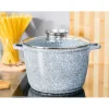 Garnki marmurowe Zilner ZL 7066 zestaw 2 garnków na indukcję