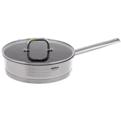 Garnki stalowe Hoffner Elegance HF 9936 12 elementowy zestaw garnków z patelnią Indukcja Gaz