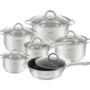 Garnki stalowe KingHoff KH 4450 zestaw indukcja