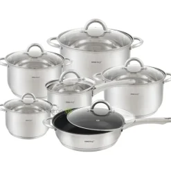 Garnki stalowe KingHoff KH 4450 zestaw indukcja
