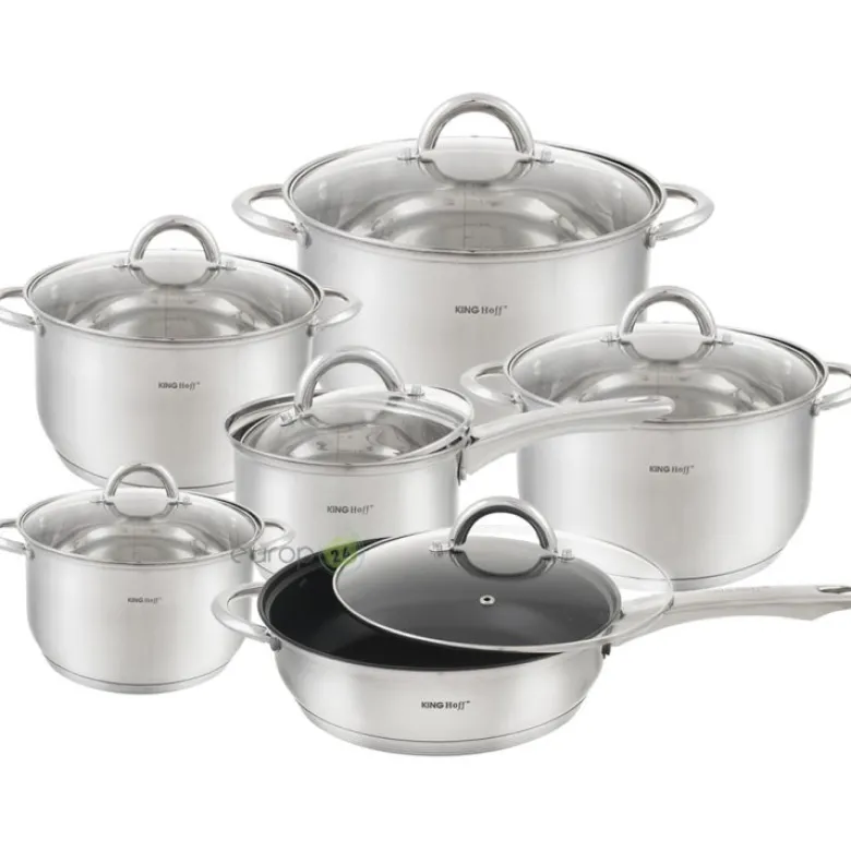 Garnki stalowe KingHoff KH 4450 zestaw indukcja