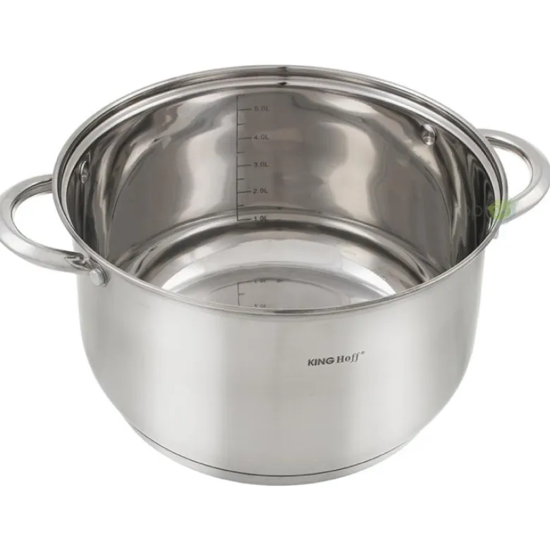 Garnki stalowe KingHoff KH 4446 zestaw garnków indukcja