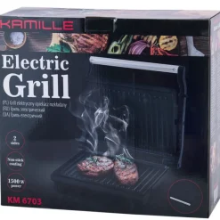 Grill elektryczny 1500W opiekacz składany toster KM 6703 Kamille