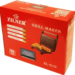 Grill elektryczny Zilner ZL-510 opiekacz 800W czarny toster