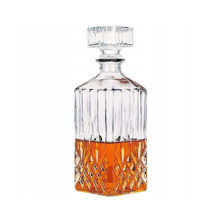 Karafka do whisky alkoholu grube szkło 850 ml