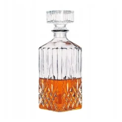 Karafka do whisky alkoholu grube szkło 850 ml