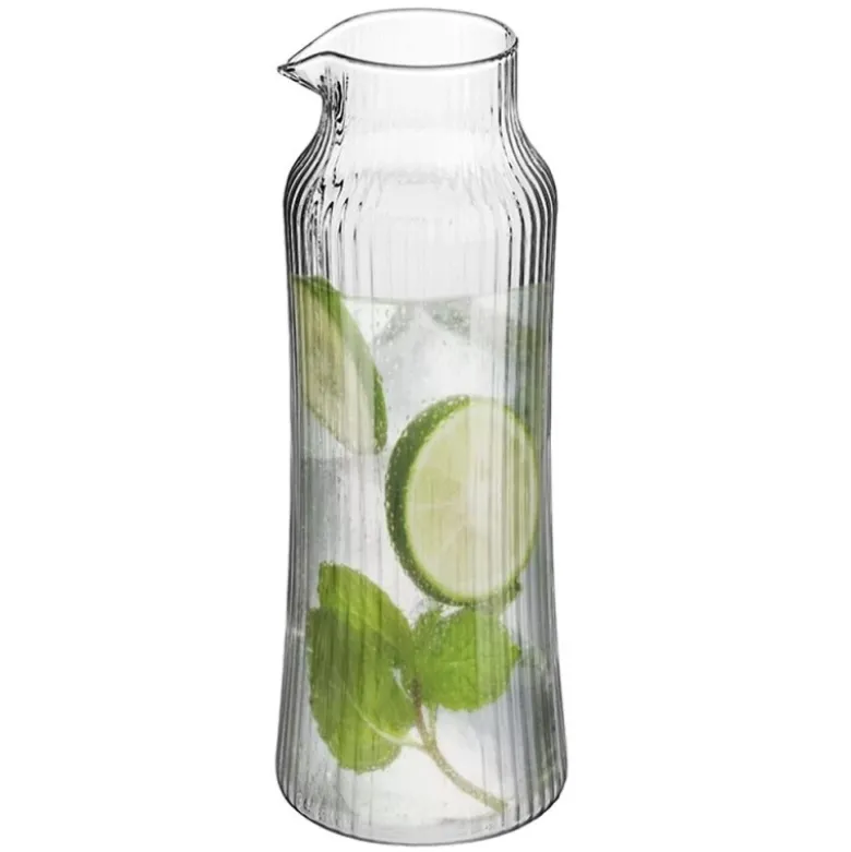 Karafka szklana 1100 ml do wody lemoniady szkło ryflowane Florina Michael