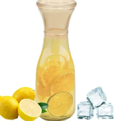 Karafka szklana 1000 ml do wody soków napojów lemoniady bursztynowa Amber Tragar TR-R1000A