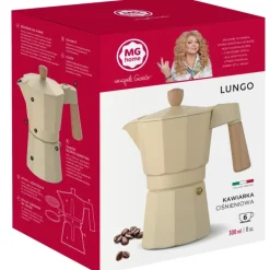 Kawiarka tradycyjna 300 ml MG Home Lungo zaparzacz ciśnieniowy do kawy na 6 filiżanek espresso