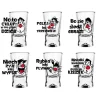 Kieliszki do wódki 25 ml Glasmark IKS komplet 6 sztuk śmieszny nadruk toasty