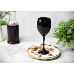 Kieliszki do wina Glasmark Czarne 300 ml komplet 6 sztuk