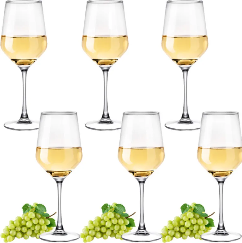 Kieliszki do wina 510 ml bezbarwne grube szkło Olbia MG Home