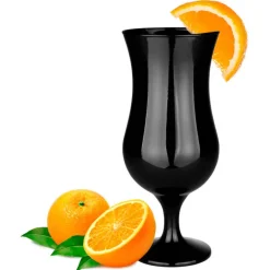 Kieliszki koktajlowe czarne Glasmark szklanki 420 ml zestaw 6 sztuk