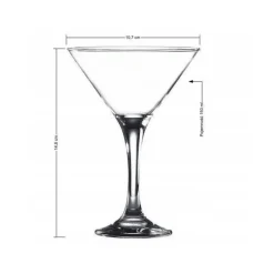 Kieliszki na nóżce do martini Glasmark kieliszki koktajlowe 150 ml zestaw 6 sztuk