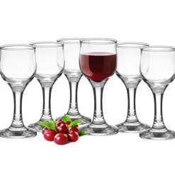 Kieliszki na nóżce 40 ml do nalewki wódki komplet 6 sztuk Glasmark