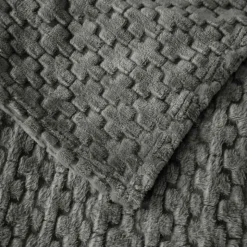 Koc 160x200 cm mikrofibra Cotton World miękki ciepły pled narzuta na łóżko beżowy KHT-58