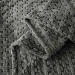 Koc 160x200 cm mikrofibra Cotton World miękki ciepły pled narzuta na łóżko beżowy KHT-58